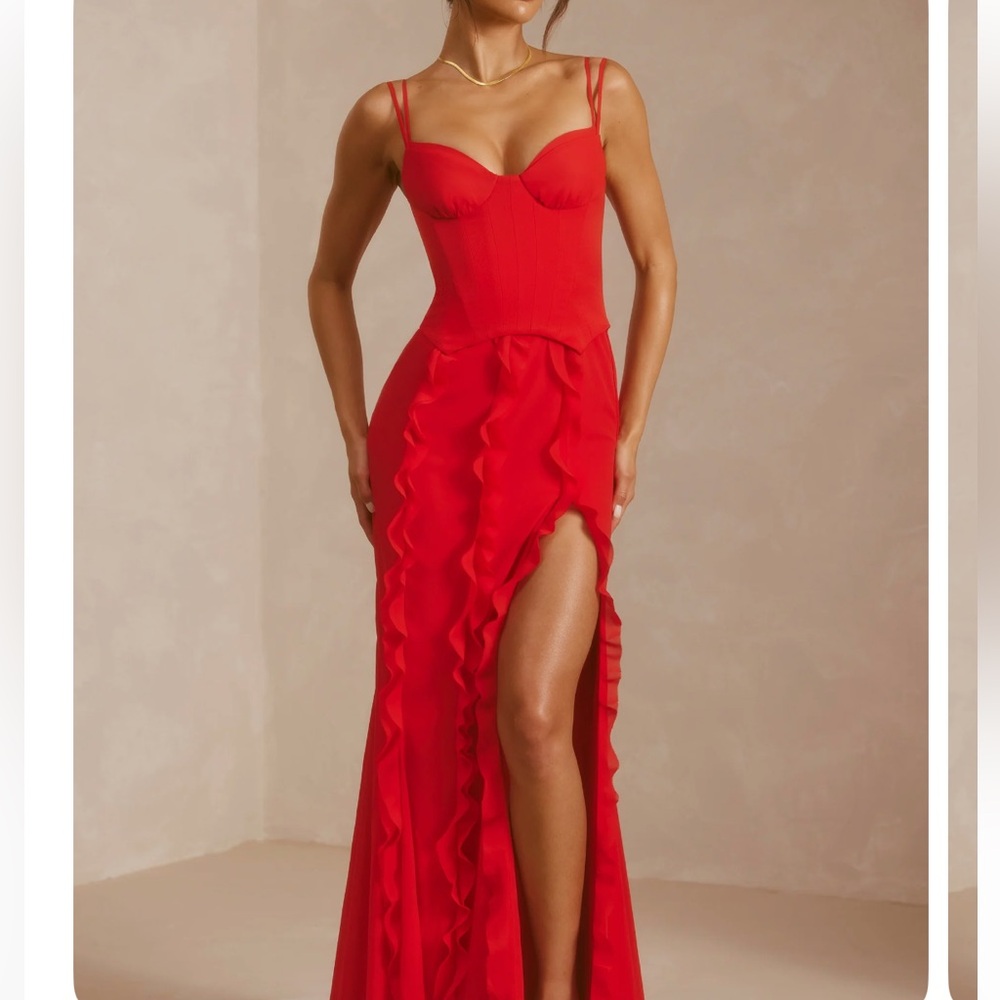 Oh Polly Red Maxi Dress